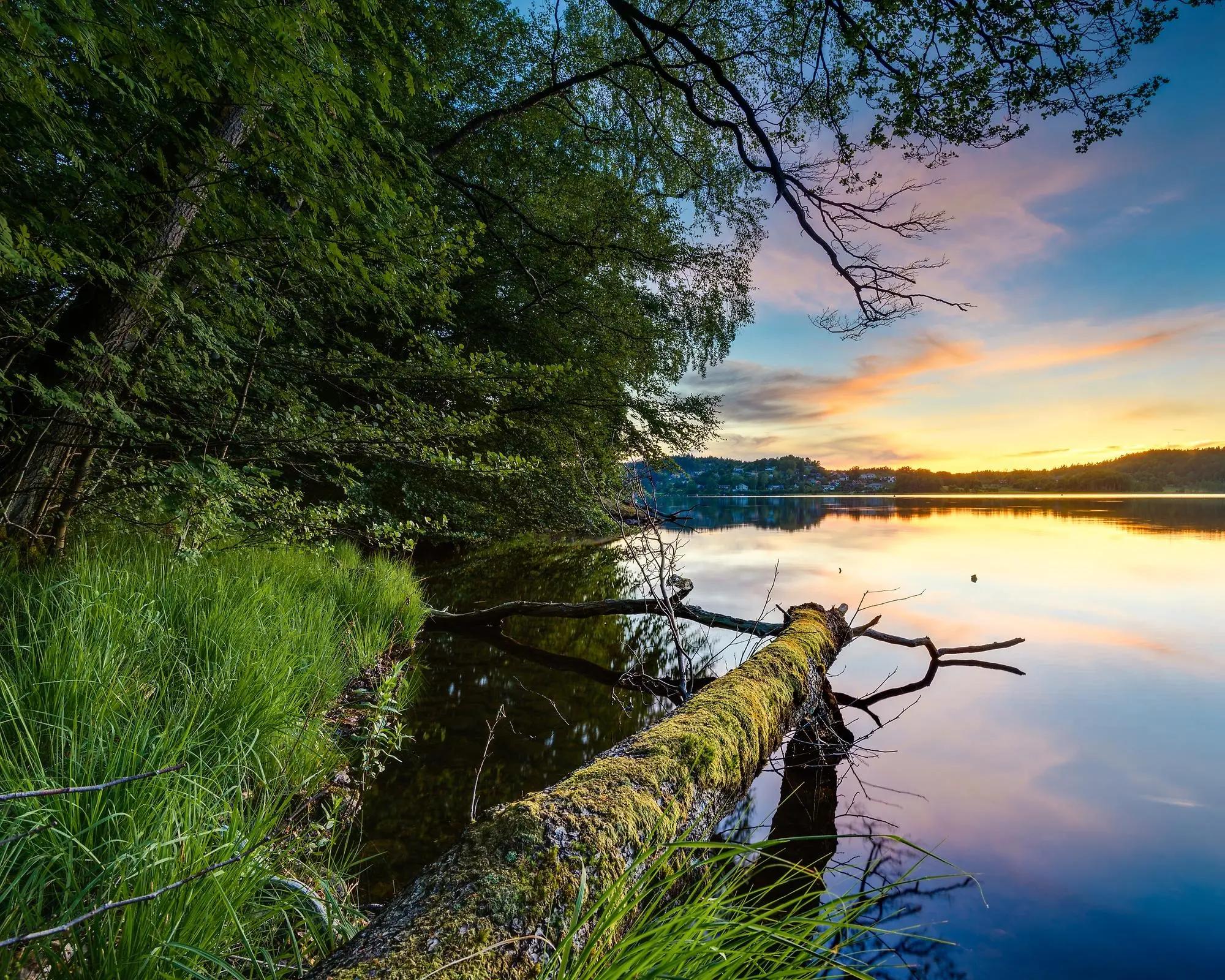 Rådasjön i solnedgång. Foto: Mikael Svensson